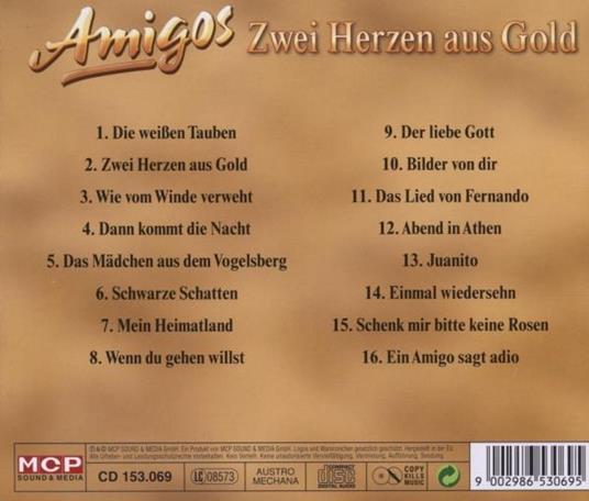 Zwei Herzen Aus Gold - CD Audio di Amigos - 2
