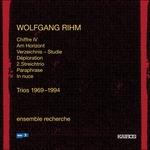 Trii 1969-1994 - CD Audio di Wolfgang Rihm