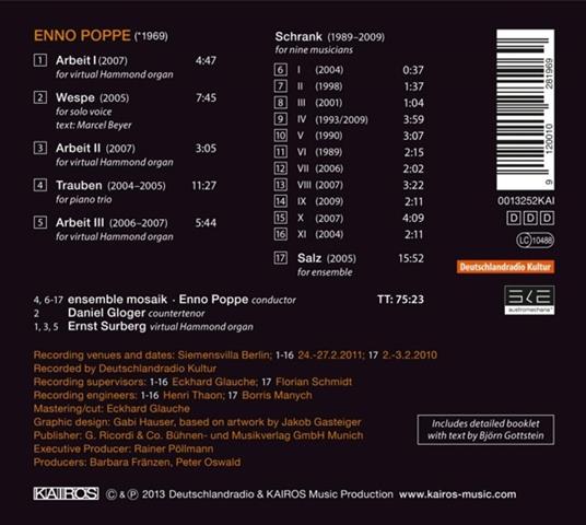 Quartetti n.7, n.8 - Sei quartetti brevi - CD Audio di Salvatore Sciarrino - 2