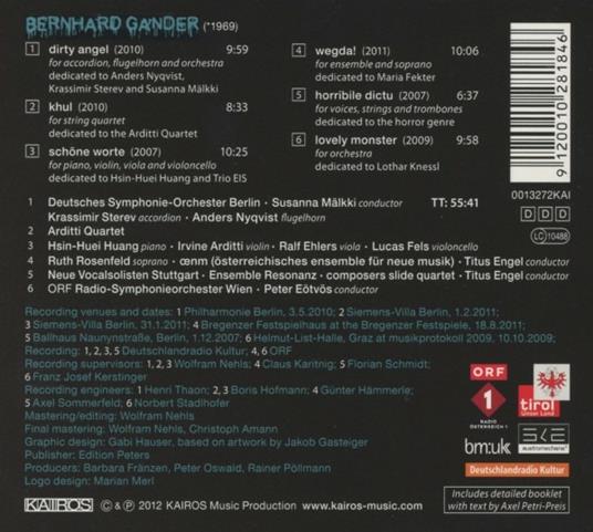 Monsters and Angels - CD Audio di Bernhard Gander - 2