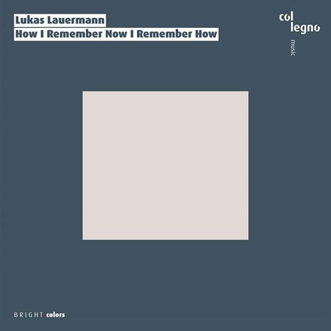 How I Remember Now I Remember How - CD Audio di Lukas Lauermann