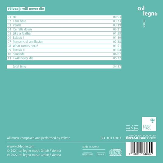 I Will Never Die - CD Audio di Velvez - 2