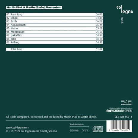 Momentum - CD Audio di Martin - Martin Eberle Ptak - 2