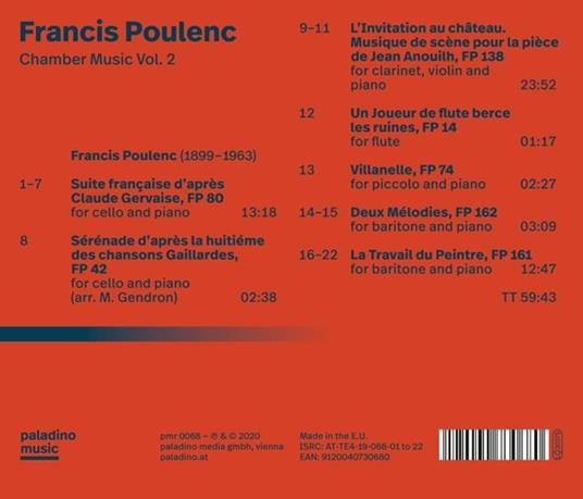 Chamber Music Vol.2 - CD Audio di Francis Poulenc - 2