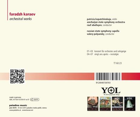Opere orchestrali - CD Audio di Faradzh Karaev - 2