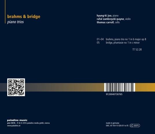 Trio con pianoforte e archi n.1 op.8 - CD Audio di Johannes Brahms - 2
