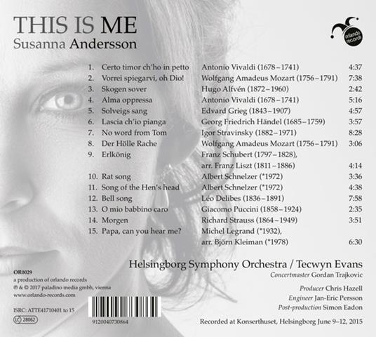 Susanna Andersson: This Is Me - CD Audio - 2