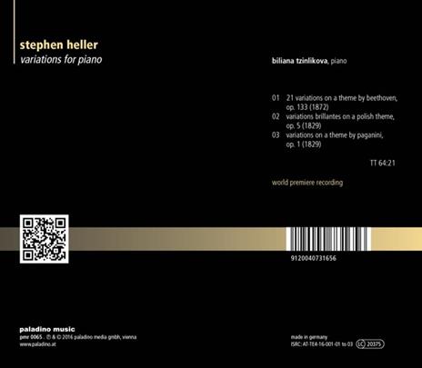 Variations for Piano - CD Audio di Stephen Heller - 2