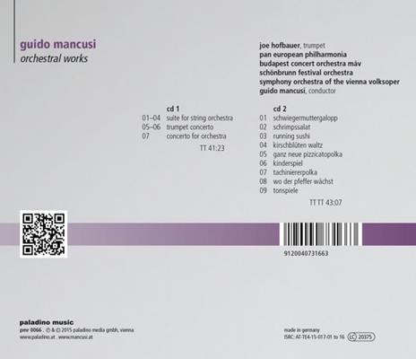 Opere orchestrali - CD Audio di Guido Mancusi - 2