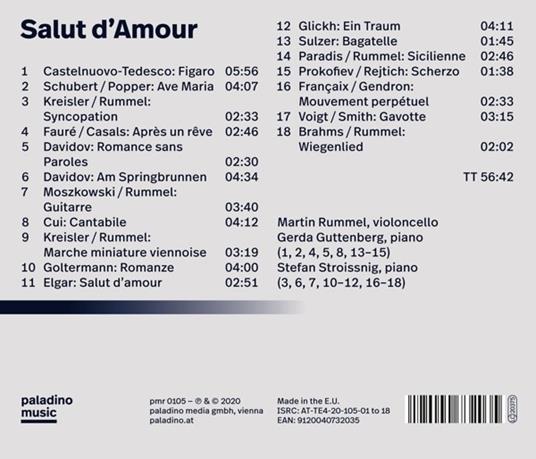 Martin Rummel-Salut Damour - CD Audio di Martin Rummel - 2