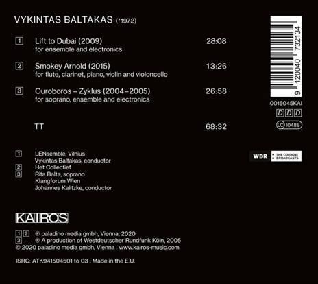 Ouroboros - CD Audio di Vykintas Baltakas - 2