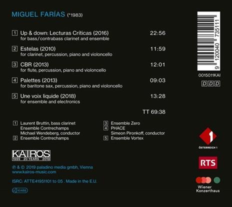 Up & Down - CD Audio di Ensemble Vortex - 2