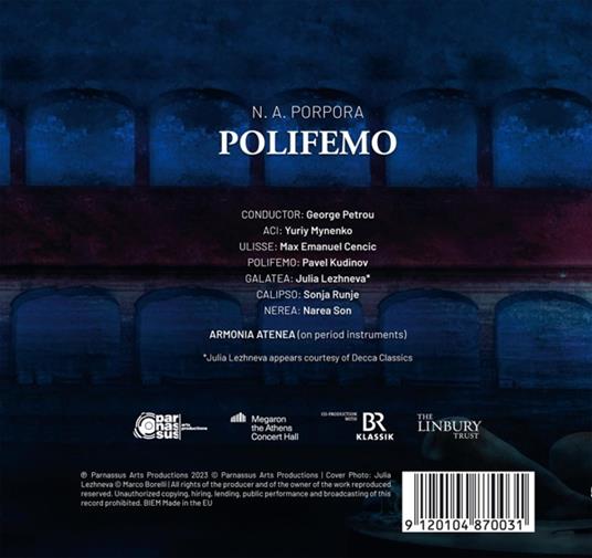 Polifemo - CD Audio di Nicola Porpora - 2
