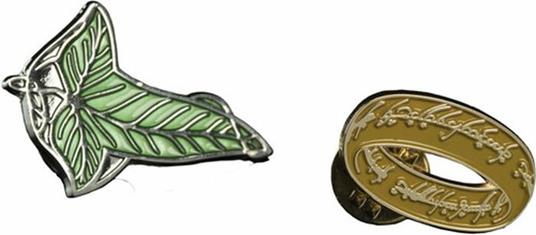 Lord Of The Rings Elven Leaf And One Ring Pin Set