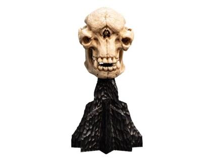 Il Signore Degli Anelli Mini Statua Skull Of A Cave Troll 21 Cm Weta Workshop
