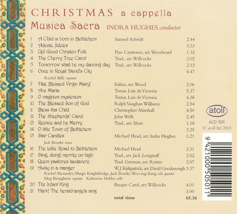 Musica Sacra. Christmas A Cappella - CD Audio - 2