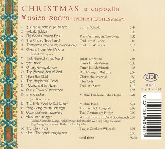 Musica Sacra. Christmas A Cappella - CD Audio - 2