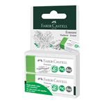 Gum Faber-Castell Green PVC senza polvere 2 pezzi su blister