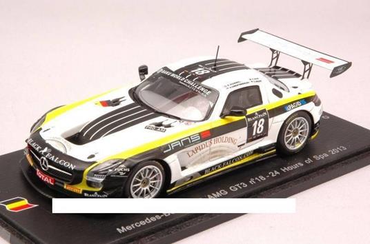 MERCEDES SLS GT3 N.18 24H SPA 2013 HUMMEL-JANS-JAGER-CHRISTODOULOU 1:43 Modellino
