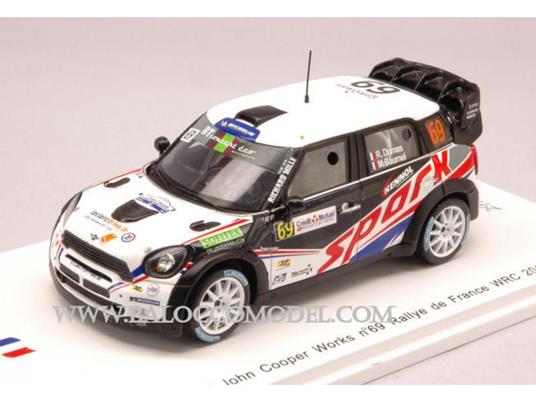 SPARK MODEL SF040 MINI JOHN COOPER N.69 RALLY DE FRANCE 2012 DUMAS-BAUMEL 1:43 Modellino