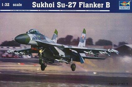 Sukhoi SU-27 Flanker B Fighter 1:32 Plastic Model Kit RIPTR 02224
