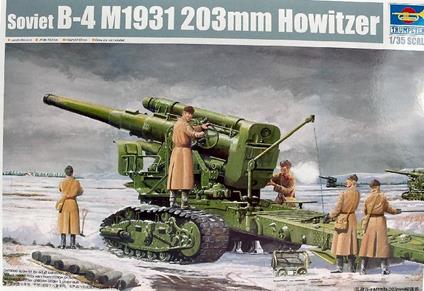 Soviet B-4 M1931 203mm Howitzer Plastic Kit 1:35 Model TP2307