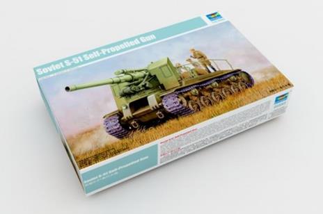 Soviet S-51 Self Propelled Gun 1:35 Plastic Model Kit Riptr 05583