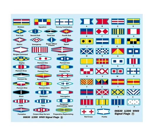 1/200 Ships For Decal / Ww2 Signal Flag (Set Of 2) (Japan Import) - 3