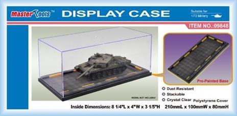 Vetrina in Plastica Display Case for 1/72 Military Models 210x100x80 mm RIPTR 09848