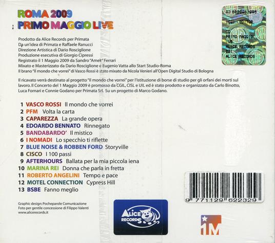 Primo Maggio Live - CD Audio - 2