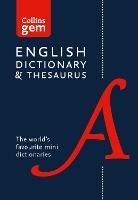 English Gem Dictionary and Thesaurus: The World's Favourite Mini English Dictionary and Thesaurus - Collins Dictionaries - cover