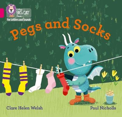 Pegs and Socks: Band 01b/Pink B - Clare Helen Welsh - cover