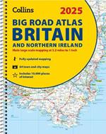 2025 Collins Big Road Atlas Britain and Northern Ireland: A3 Spiral
