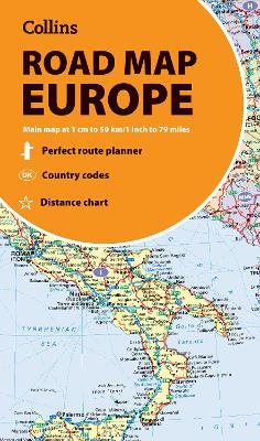 Collins Road Map of Europe: Folded Map - Collins Maps - cover