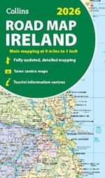2026 Collins Road Map of Ireland: Folded Map