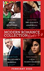 Modern Romance February 2022 Books 5-8: Bound by Her Rival's Baby (Ghana's Most Eligible Billionaires) / The Italian's Runaway Cinderella / The Billionaire's Last-Minute Marriage / A Deal for the Tycoon's Diamonds