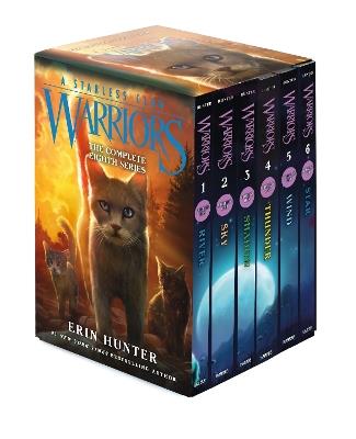 Warriors: A Starless Clan Box Set: Volumes 1 to 6: A Starless Clan #1: River, A Starless Clan #2: Sky, Starless Clan #3: Shadow, A Starless Clan #4: Thunder, A Starless Clan #5: Wind, A Starless Clan #6: Star - Erin Hunter - cover