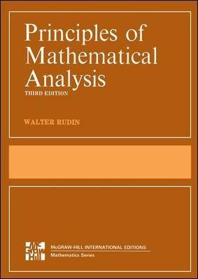 Principles of mathematical analysis - Walter Rudin - copertina