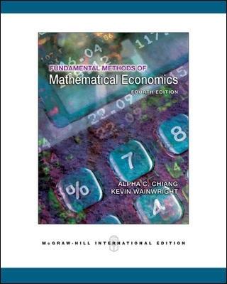 Fundamental method of mathematical economics - C. Chiang Alpha - copertina