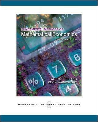 Fundamental method of mathematical economics - C. Chiang Alpha - copertina