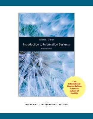 Introdiction to information systems - James A. O'Brein - copertina
