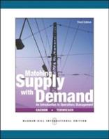 Matching supply with demand: an introduction to operatiions management - Cachon - copertina