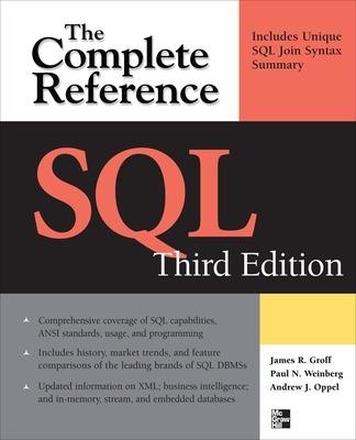 SQL: the complete reference - Paul Weinberg,James Groff,Andrew Oppel - copertina