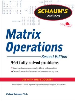 Schaum's Outline of Matrix Operations - Richard Bronson - cover