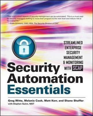 Security automation essentials: streamlined enterprise security management & monitoring with SCAP - copertina
