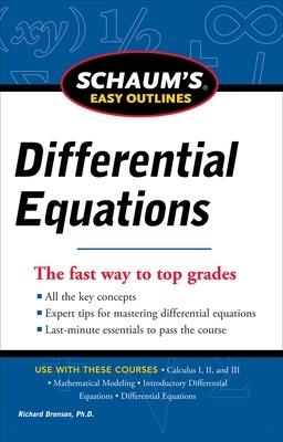 Schaum's Easy Outline of Differential Equations, Revised Edition - Richard Bronson - cover