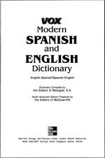 Vox Modern Spanish and English Dictionary