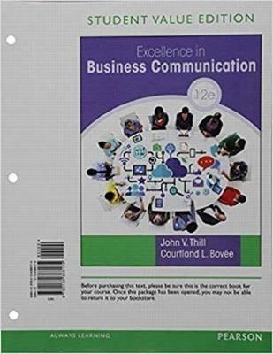 Excellence in Business Communication, Student Value Edition - John Thill,Courtland Bovee - cover