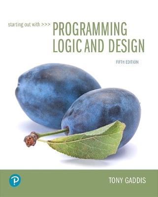 Starting Out with Programming Logic and Design - Tony Gaddis - cover