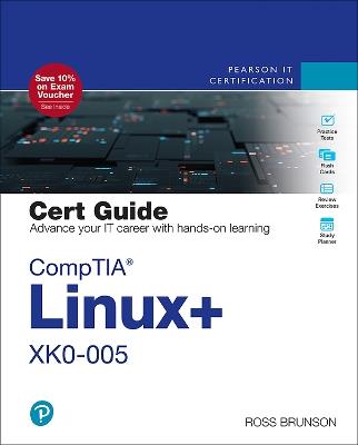 CompTIA Linux+ XK0-005 Cert Guide - Ross Brunson - cover